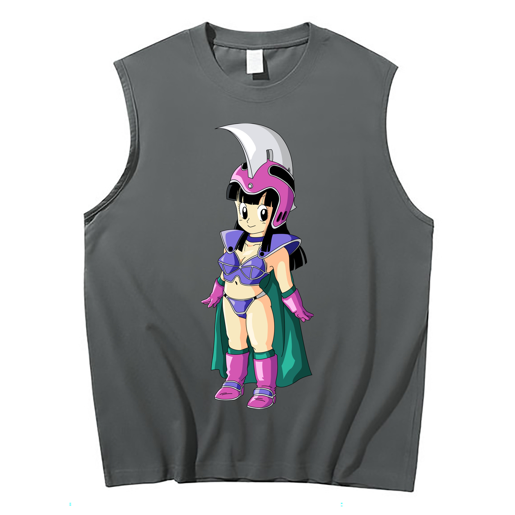 （画像用） ドラゴンボール チチ DRAGON BALL Chichi コットン100％タンクトップ（フロントプリント）